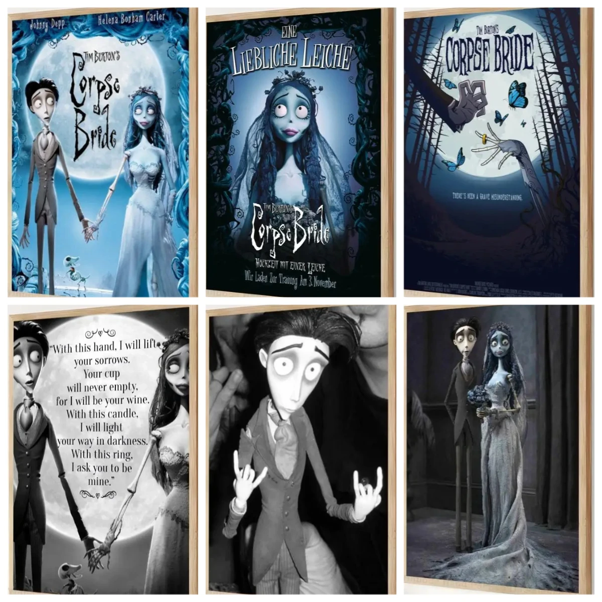 

500 Pieces Jigsaw Puzzle for Adults Cartoon Corpse Bride Paper Puzzles Home Decor Wall Display Festival Gift