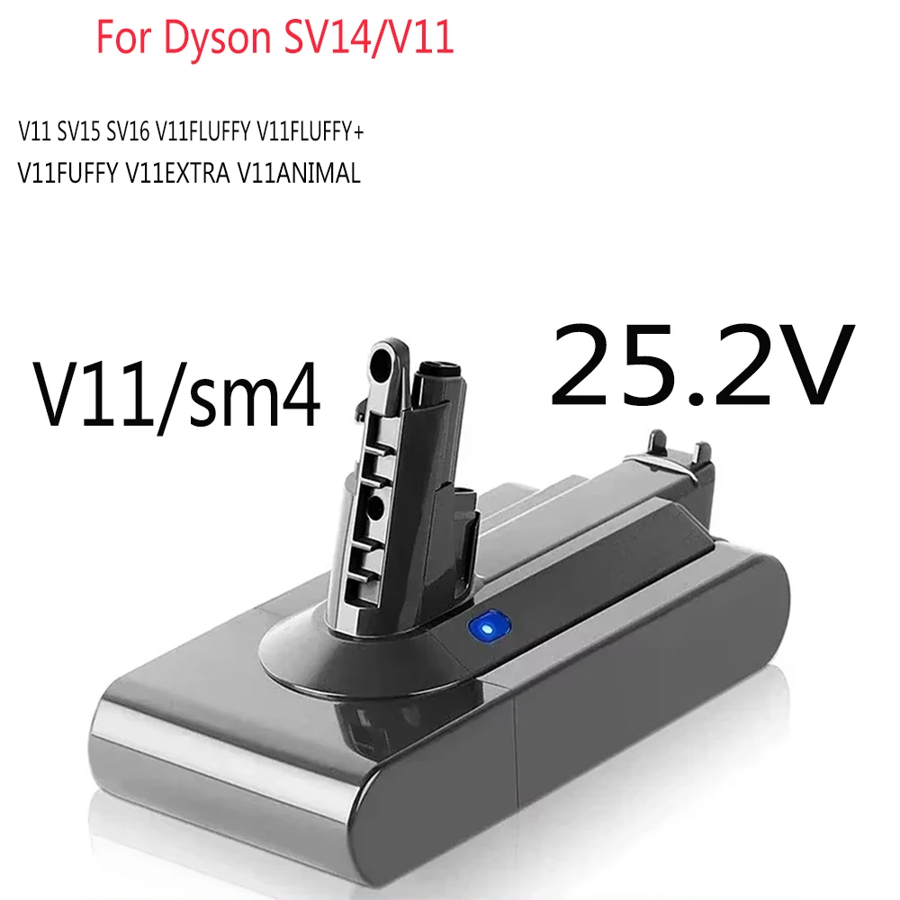 

For Dyson V11 25.2V 12800mAh SV14 Battery Lithium Li-ion Vacuum Cleaner Rechargeable Battery Absolute V11 Animal