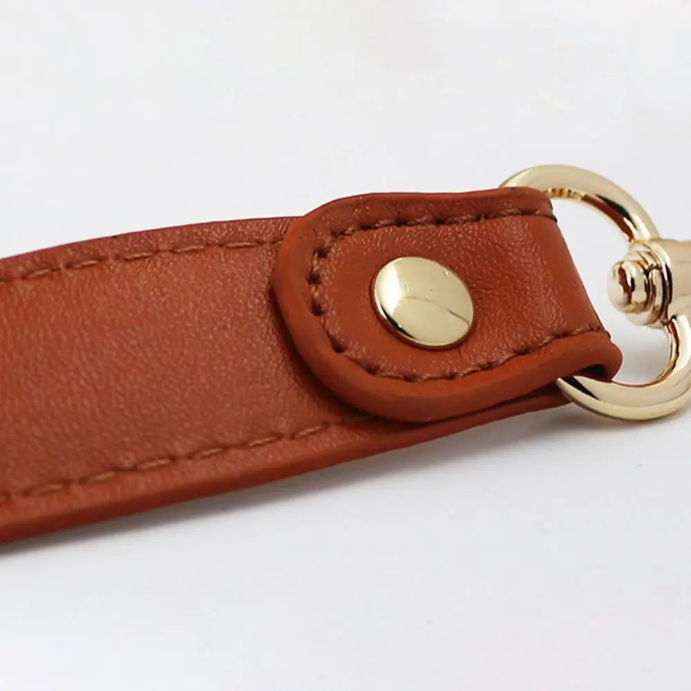 إكسسوارات الحقائب 28 سم حزام حقيبة جلدية قصيرة DIY استبدال مقبض حقيبة الأجهزة حزام الكتف العريض