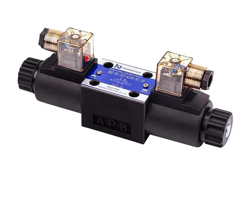 DSG-02 Series 3C2 3C3 AC220VDC24V Hydraulic Electromagnetic Reversing Valve Bidirectional Single Head Valve