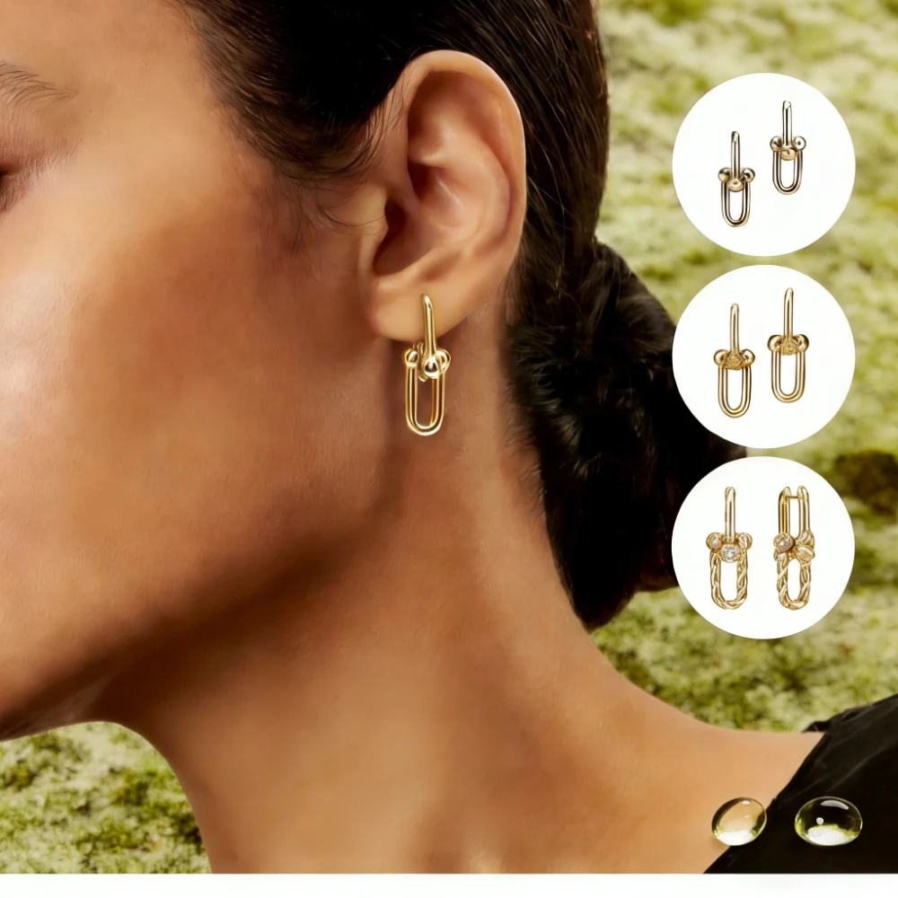 

Модные серьги-гвоздики U-образной формы с блестящими цирконами, легкий люкс, минималистичный дизайн, подарок на Новый год для пар и друзей