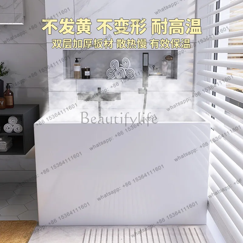 Bathtub household small apartment acrylic freestanding adult shower integrated