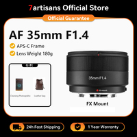 7artisans AF 35mm F1.4 APS-C Auto Focus Large aperture Prime Lens For Fujifilm XF Mirrorless Cameras X-T1/X-T2X-Pro1 XT5 XS20