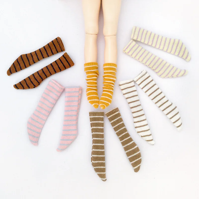 Blyth doll accessories cute striped socks Ymy Licca Azones Ob24 22 Fr 19 one-piece doll accessories