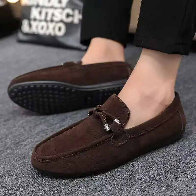 2026 Spring autumn men's shoes with soft soles breathable fashionable and versatile perfect for casual driving and everyday wear