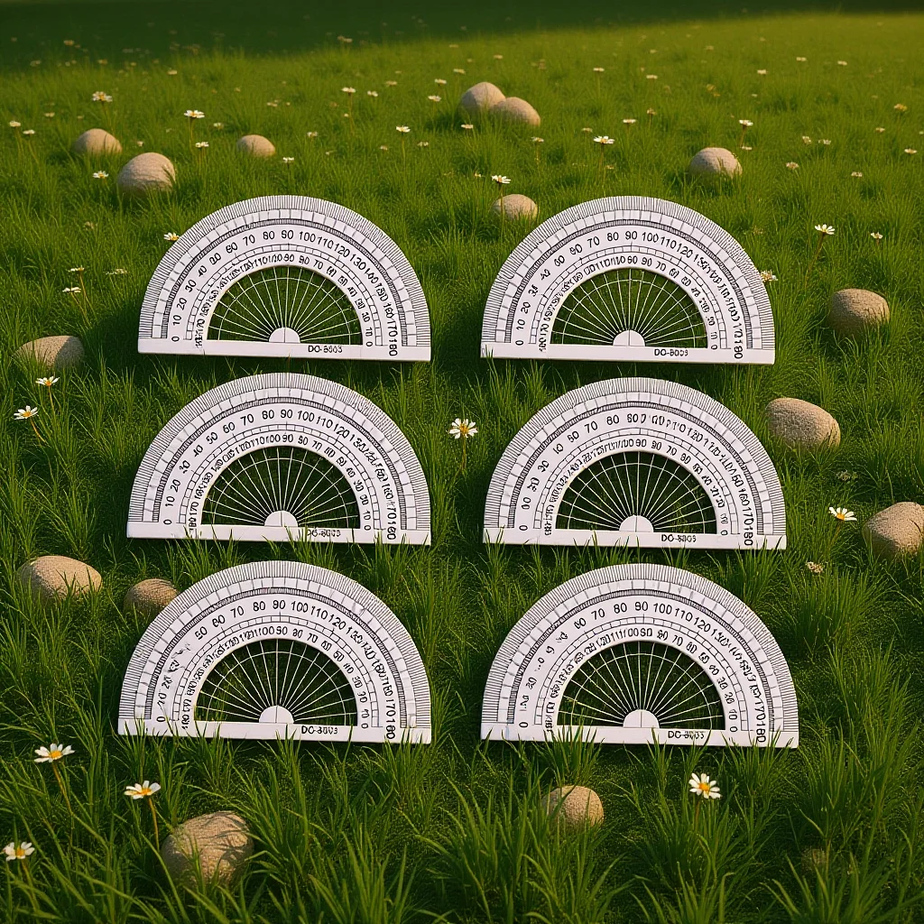 20 قطعة مساطر منقلة 180 درجة قياس زاوية مكتب طلاب المدارس أدوات الرياضيات البلاستيكية خفيفة الوزن رسم الهدايا