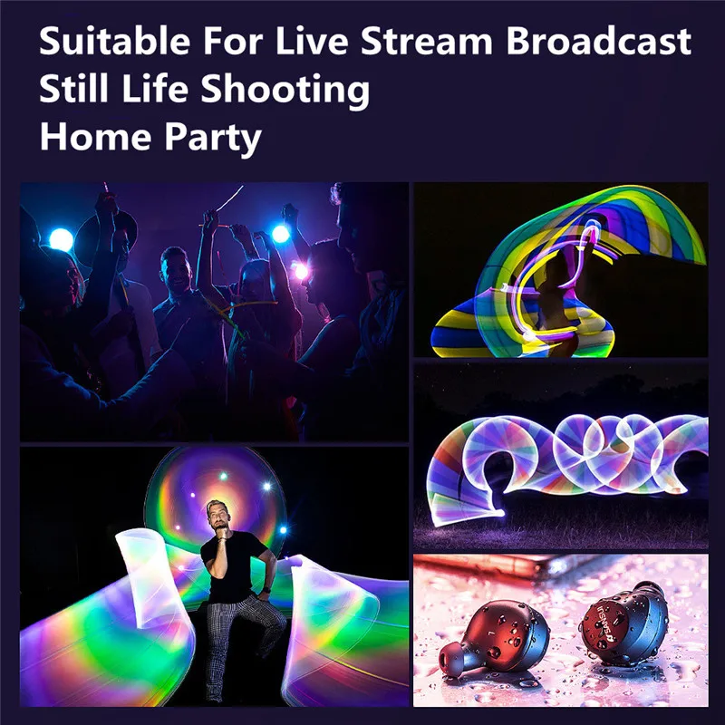 65CM Cầm Tay RGB Nhiều Màu Sắc Dính Đèn Cầm Tay LED Cây Đũa Phép CRI 95 + 3000K-6000K Chụp Ảnh đèn Studio