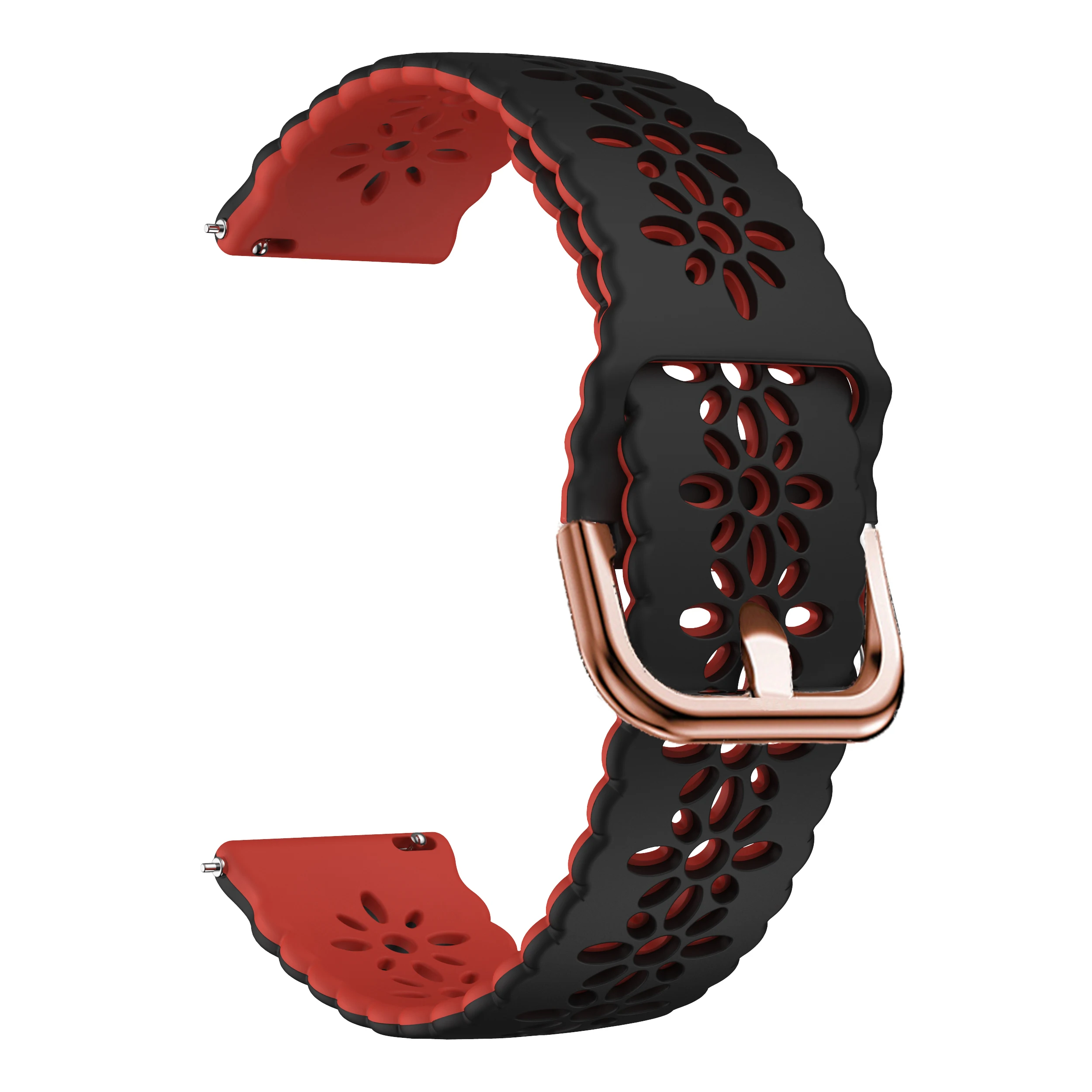 Bracelet de montre en Silicone, 20mm, pour Garmin Vivoactive 6 5 3 Forerunner 570 42mm 165 55 Venu Sq 2 approche S12 S42 S44 S50