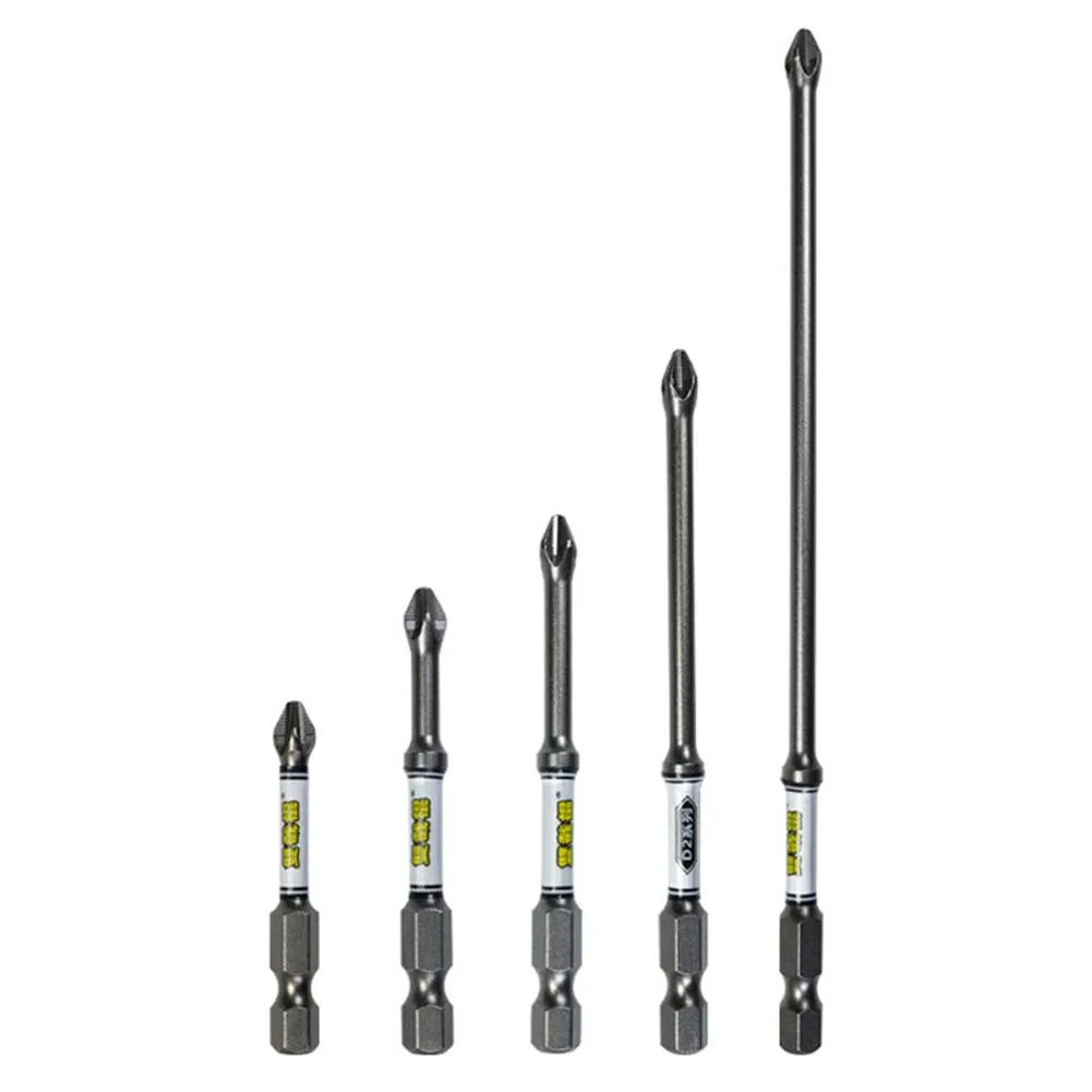 Electric Drill Use Non-Slip Screwdriver Bit Household Driver Screw 1 4 Inch Shank Clearly Marked Sizes Easy To Take And Use