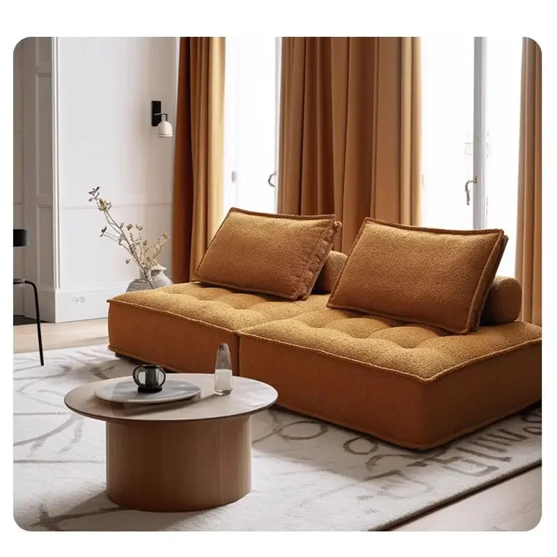 Fabric sofa combination small apartment module sofa living room furniture loveseat sofa light luxury modern simple sofas bed