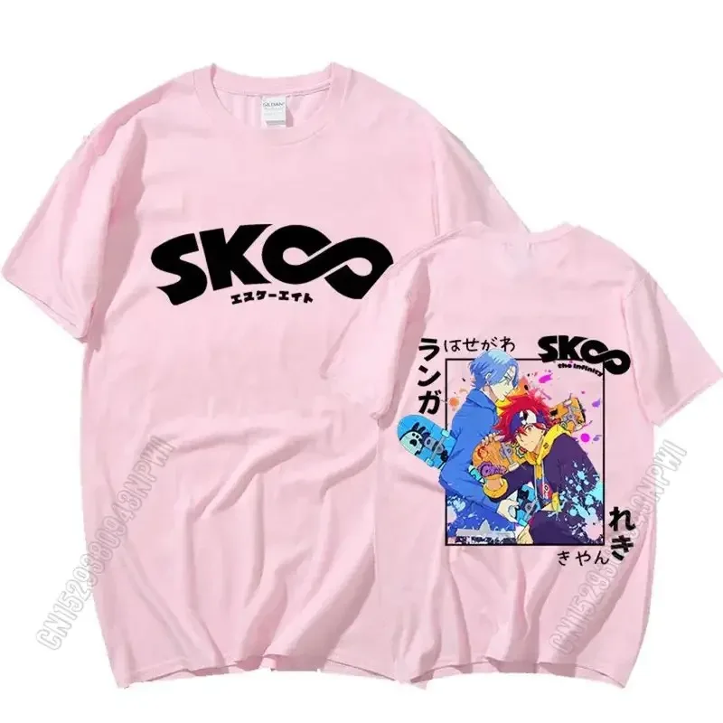 Sk8 The Infinity Japanese Anime T Shirt Men Cool Manga Skateboard Boys Graphic Tees Harajuku Cotton Tops T-Shirt Male Streetwear