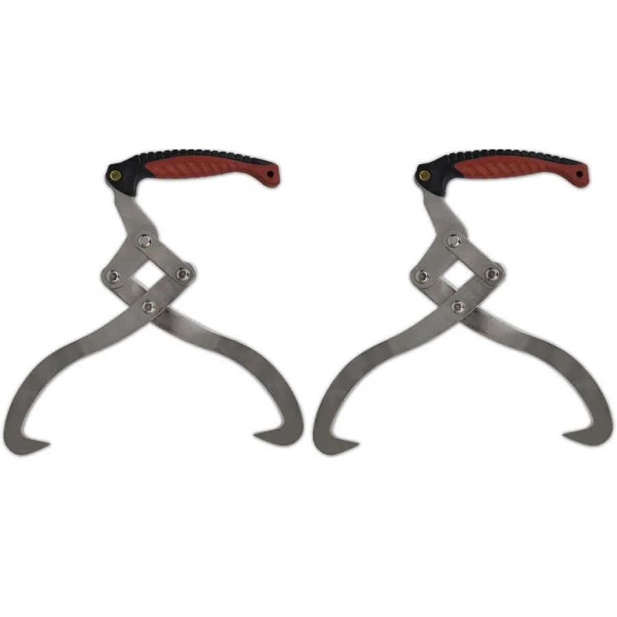 

2 pcs Log Tongs with TPR Handle
