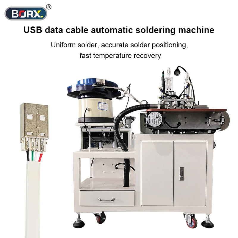 Factory direct sell USB Cable manufacturing machine USB micro connector soldering machine data wire maker machine