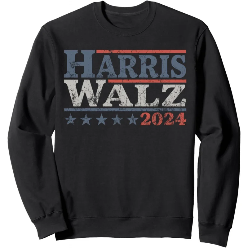 

Harris Waltz 2024 election Kamala Harrissim Waltz 2024 sports shirt men's and women's long sleeved black