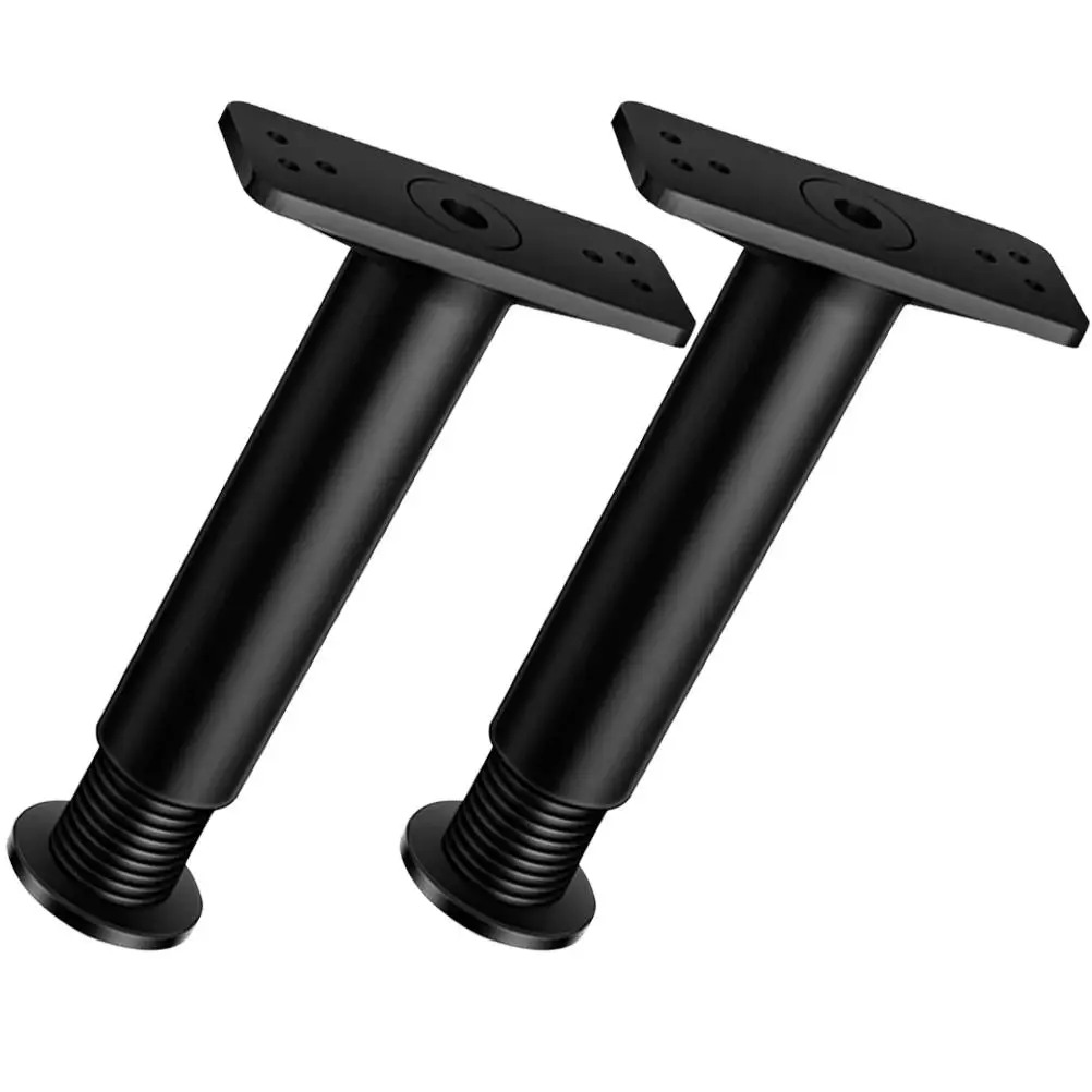 2 pezzi gambe di supporto per letto 15 cm 25 cm gambe per mobili regolabili per base del telaio del letto kit di rinforzo nero protezione del materasso anti