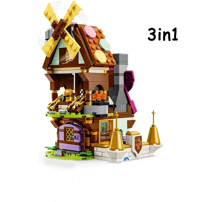 434PCS Creative Dream Village Building Blocks 40657 with Figures DreamZzz MOC Construction Bricks Toy Gift For Children Kids