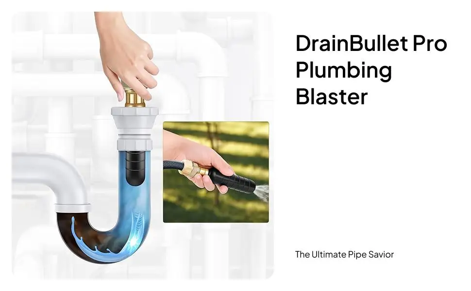 

3x Cleaning Bladder Fit 1" to 6" for Main Drain Sewer Kitchen Sinks