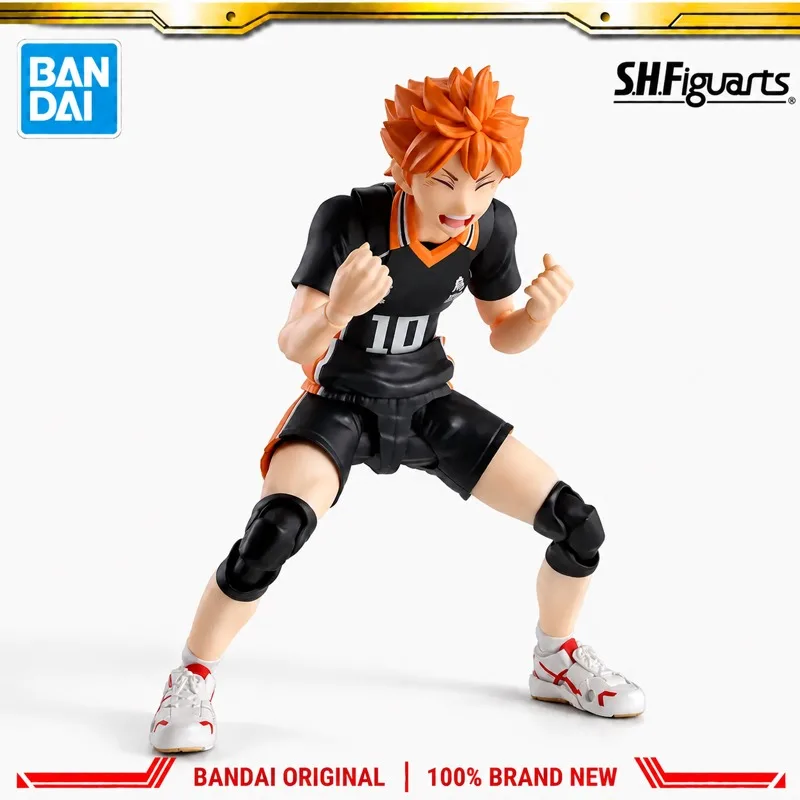 In Stock Bandai Original S H Figuarts Haikyuu Hinata Shoyo Action Figure Model Doll Brand New Boxed Anime Characters Toys Model