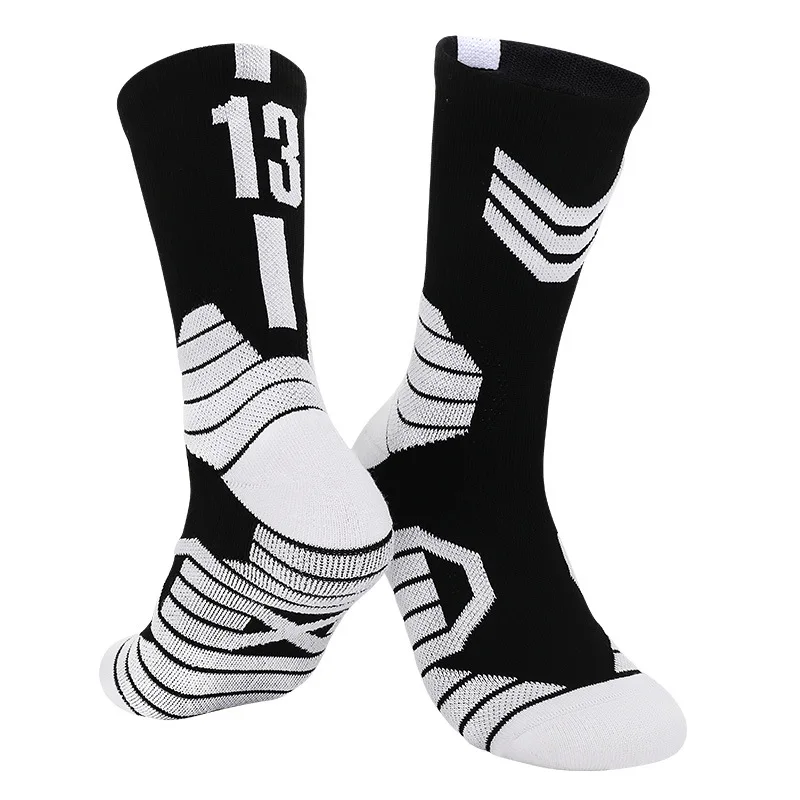 

Numbers Basketball Socks For Men Women Kid Adult Sport Socks Thick Terry Towel Bottom Outdoor Cycling Climbing Running Sox 2Pair