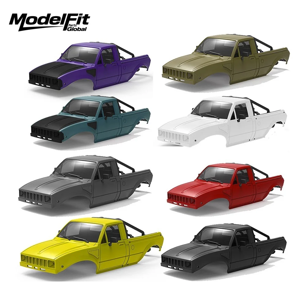 

Кузов-каркас для пикапа с колесной базой 133 мм и багажником на кузове для радиоуправляемых краулеров 1/24 Axial SCX24 C10 Bronco Jeep Wrangler Base Camp 4Runner