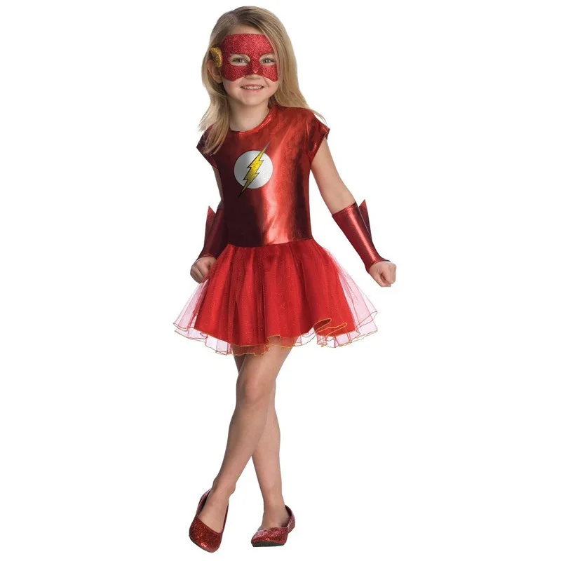 

Halloween Flash Girl Children's Costume Dress For Cosplay And Stage Performance