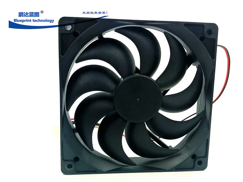 Ventilador de refrigeración de doble rodamiento de bolas, flujo de aire máximo 12025, 12cm, 12V, 0.37a, carcasa de ordenador, 120x120x25MM, nuevo