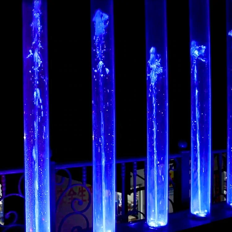 Fenlin Indoor Acrylic Running Water Fountain with Colorful LED Light Garden Ornaments Product Category