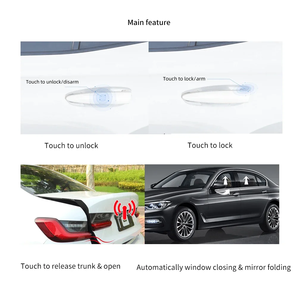 مقبض باب الوصول المريح من EASYGUARD مناسب لنافذة F01 F02 F03 F04 F07 F10 F18 (مقبضين)