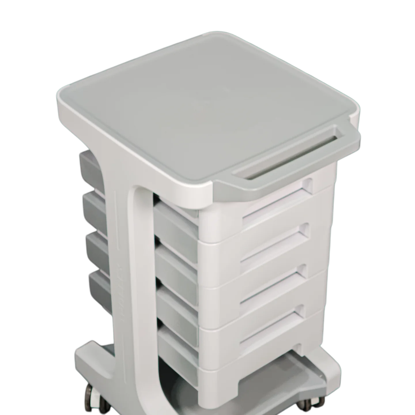 Durable Plastic Nursing Medical Beauty Cart Hospital Cart Storage Cart Five layer drawer classified storage