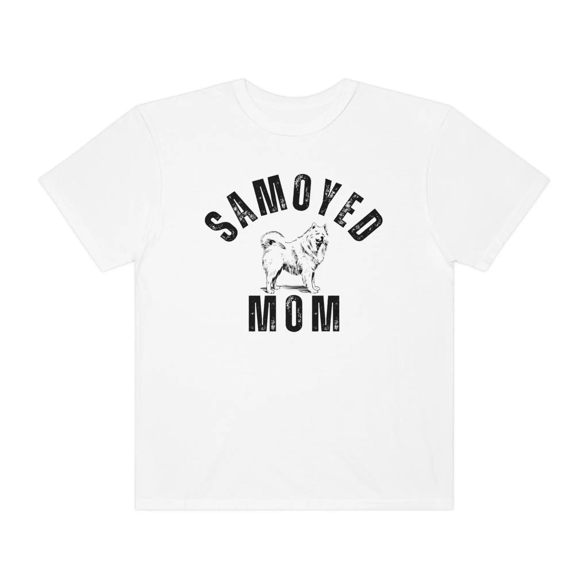 Samoyed Mom T shirt Lover Dog Mama Fluffy Owner Fur Cute Smiling Sammy Dramatic