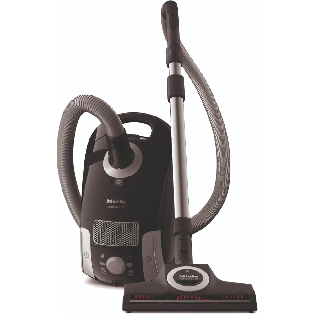 

Miele Compact C1 Turbo Team Bagged Canister Vacuum, Obsidian Black