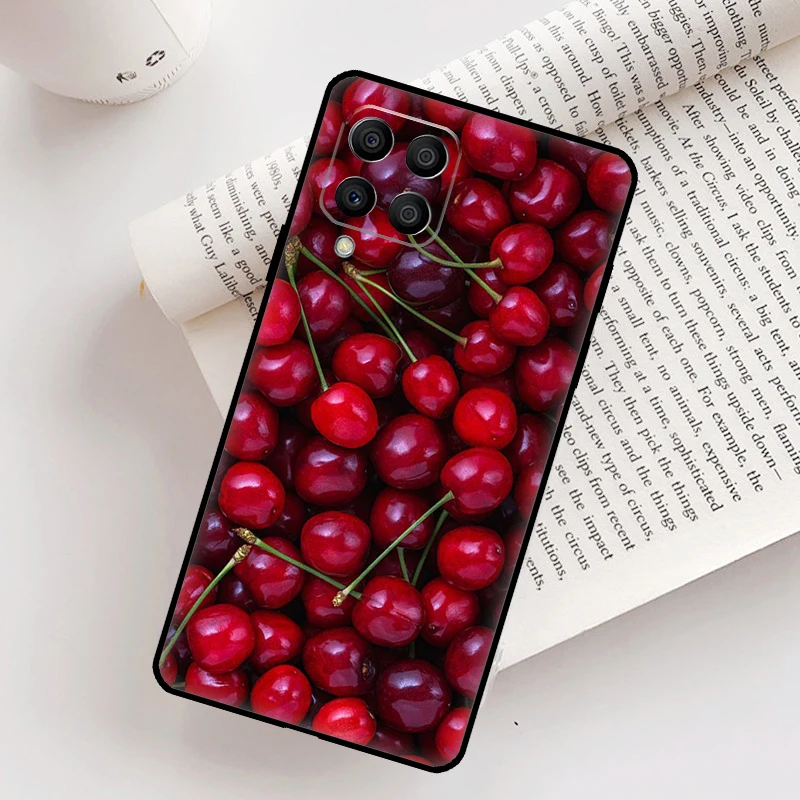 Red Cherry Summer Fruit Case For Samsung Galaxy M31 M11 M14 M34 M54 M12 M32 M52 M15 M13 M06 M16 M36 M56 M53 M35 M55