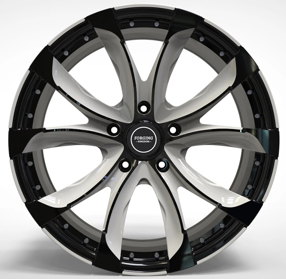 High-End Two-Piece Forged Alloy Car Wheels 18-23 Inches Various Hole Spacings 5*108 5*114.3 5*120 5*112 98mm 25mm