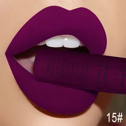 Heißer Samt matt nackt Lip gloss sexy langlebige Antihaft-Tasse nackt rot flüssig Lippenstift wasserdicht Make-up für Frauen Kosmetik