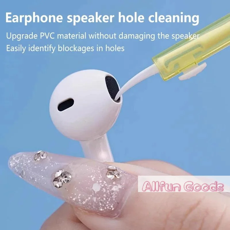 [TG835]Multifunctional 2 In 1 Earbuds Earphones Cleaning Brush Mobile Phone Headset Anti-clogging Cleaner Kit Cleaning Tools