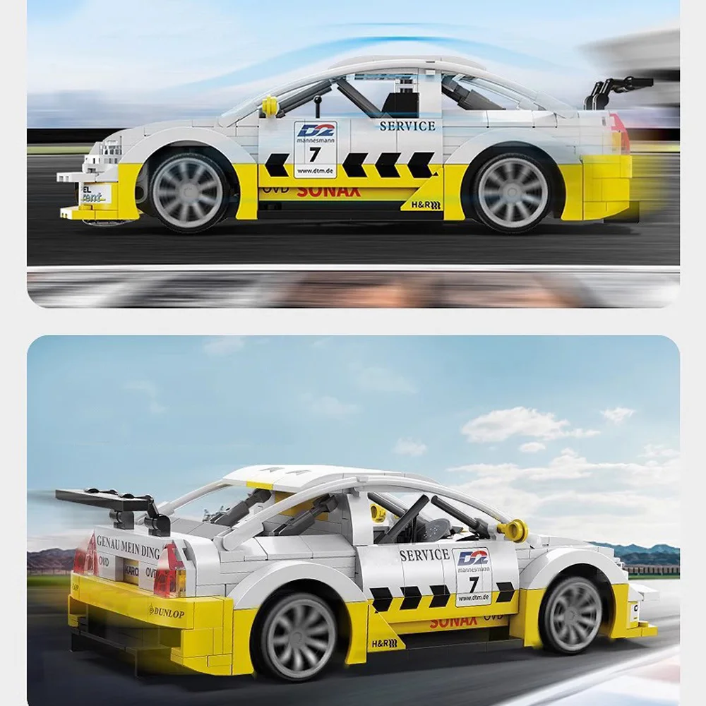 

1:20 Scale Model Building Block ASTRA V8 COUPE DTM Racing Sport Car Radio 2.4ghz Remote Control Vehicle Bricks App Rc Toys