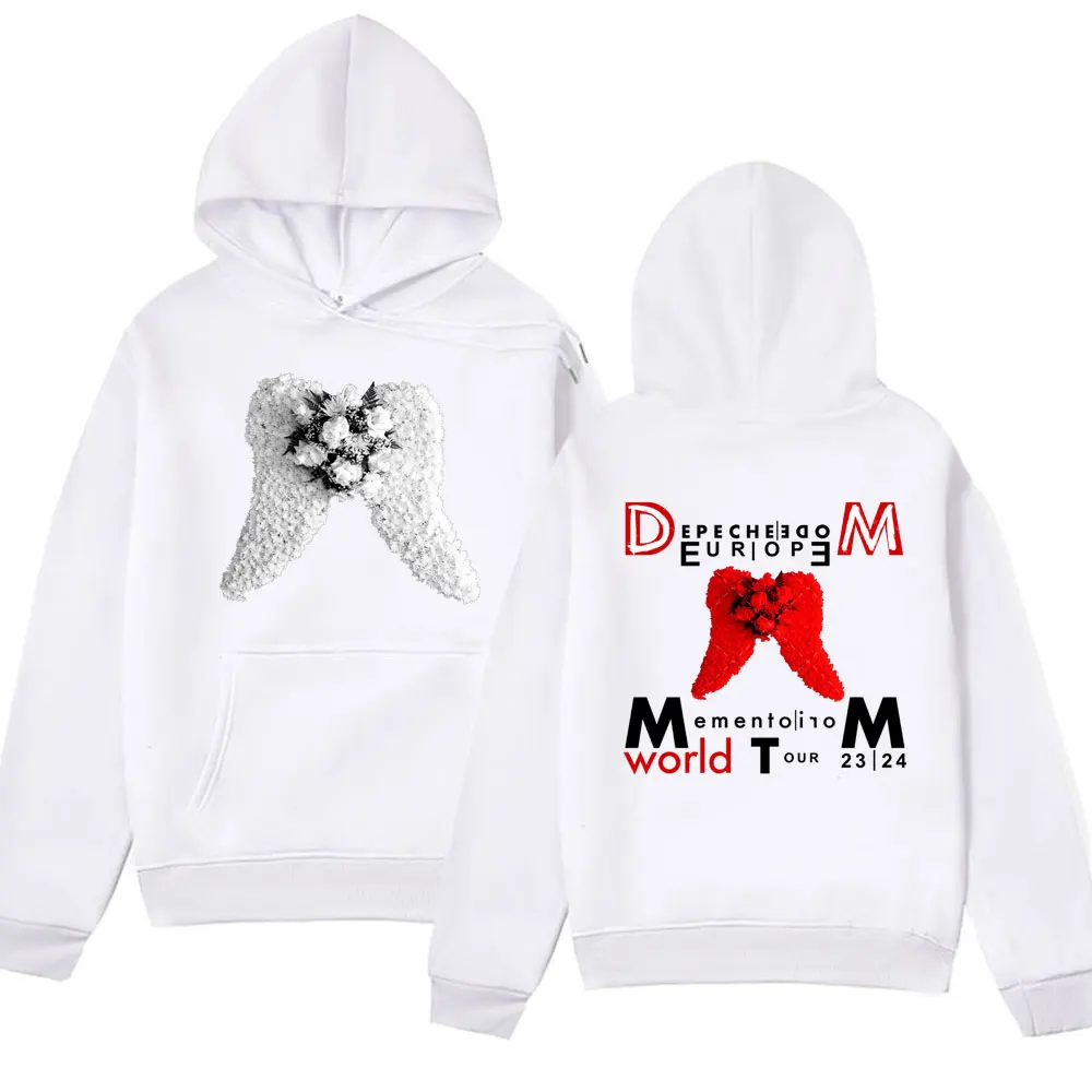 Rapper British Band Depeche Cool Mode Memento Mori Music Album Print Hoodie Men\'s Fashion Fleece Long-sleeved Sweatshirt Unisex