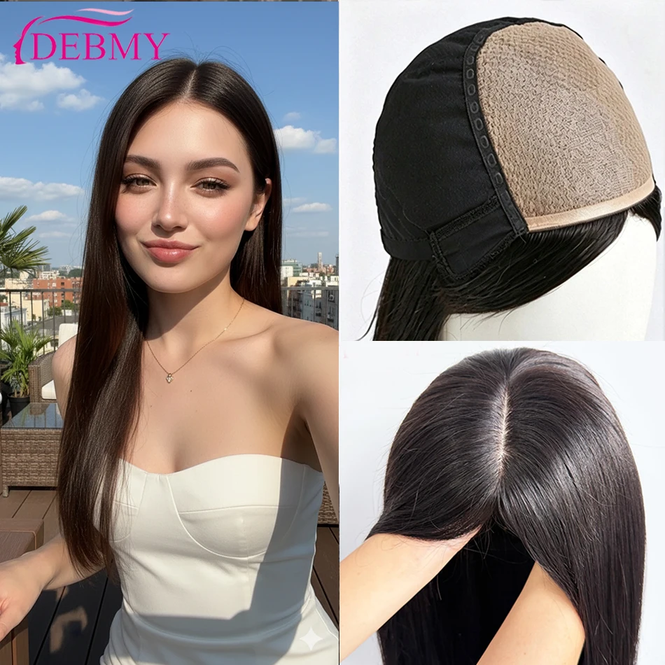 Silk Base Wig Full Hand Tied Remy European Hair Glueless Wear Go Light Thin Soft 6x6'' Silk Top PU Edge for WomenSilk 10-24inch