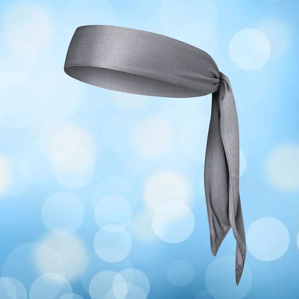 عصابة رأس ماصة وغير قابلة للانزلاق للياقة البدنية والجري واليوجا وتمارين رمادي قابلة للتنفس وتبخرية رائعة #5