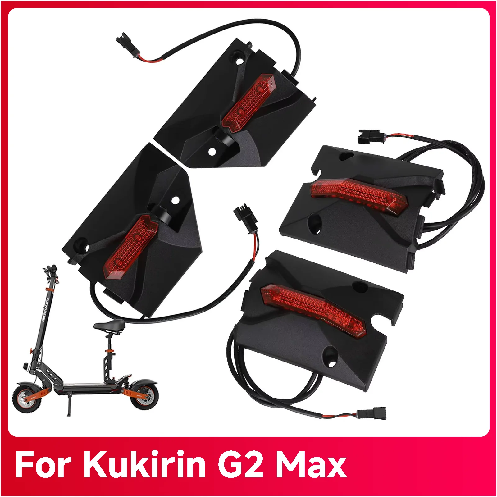 Original Left and Right Warning Lights Front and Rear Turn Signal For KuKirin G2 Max Electric Scooter Accessories