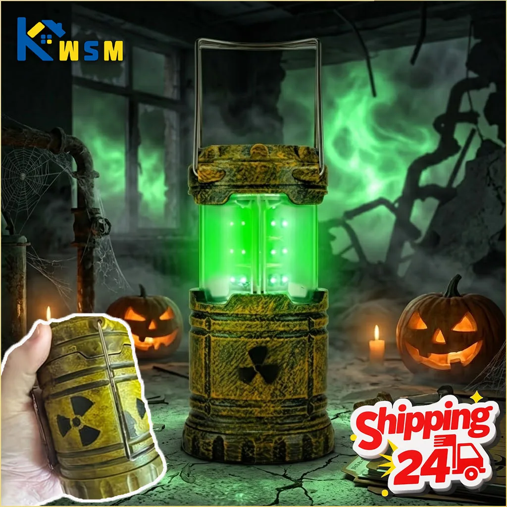 1-10PCS  Mini Nuclear Glow Lantern for Halloween Camping Home Office Desk Decoration Science Gift for Tech Lovers Cool Gadget
