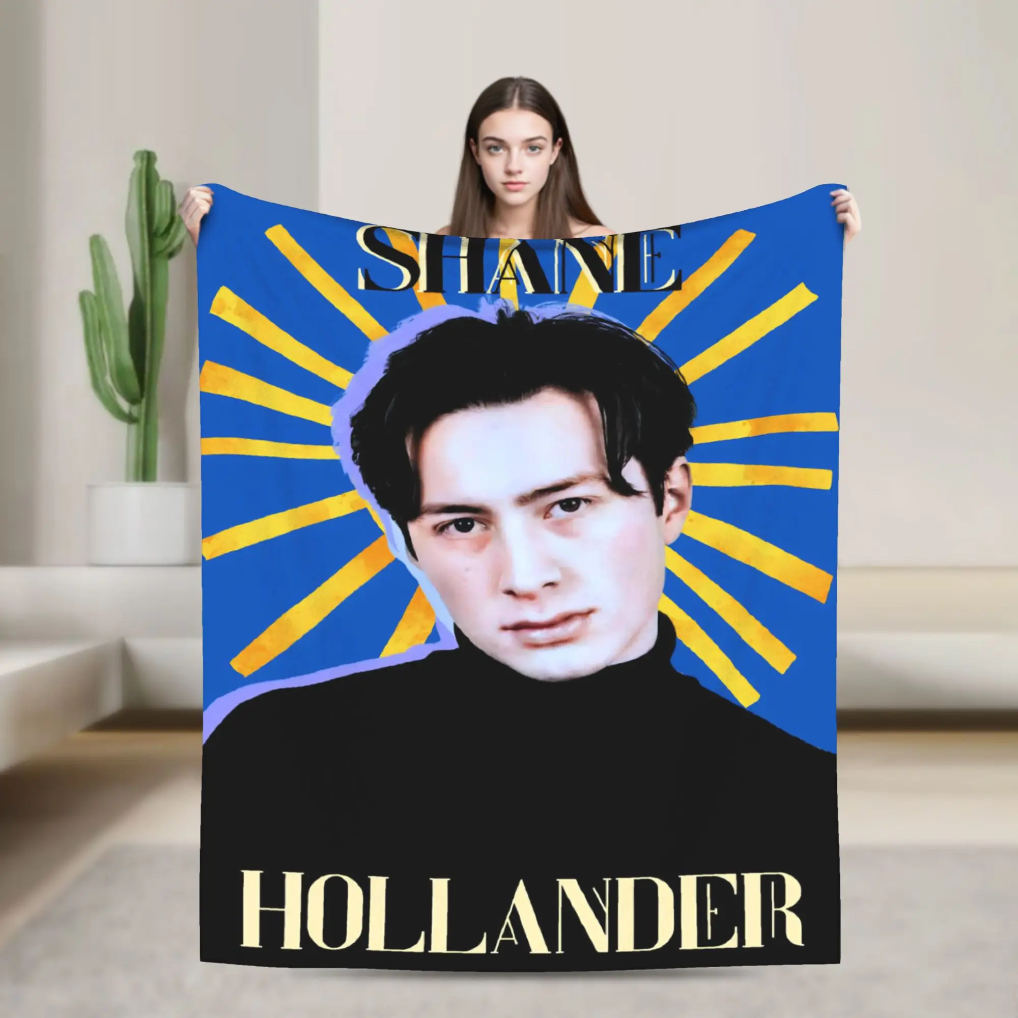 Heated Rivalry Fuzzy Blanket Shane Hollander Funny Throw Blanket for Home 150*125cm Quilt,