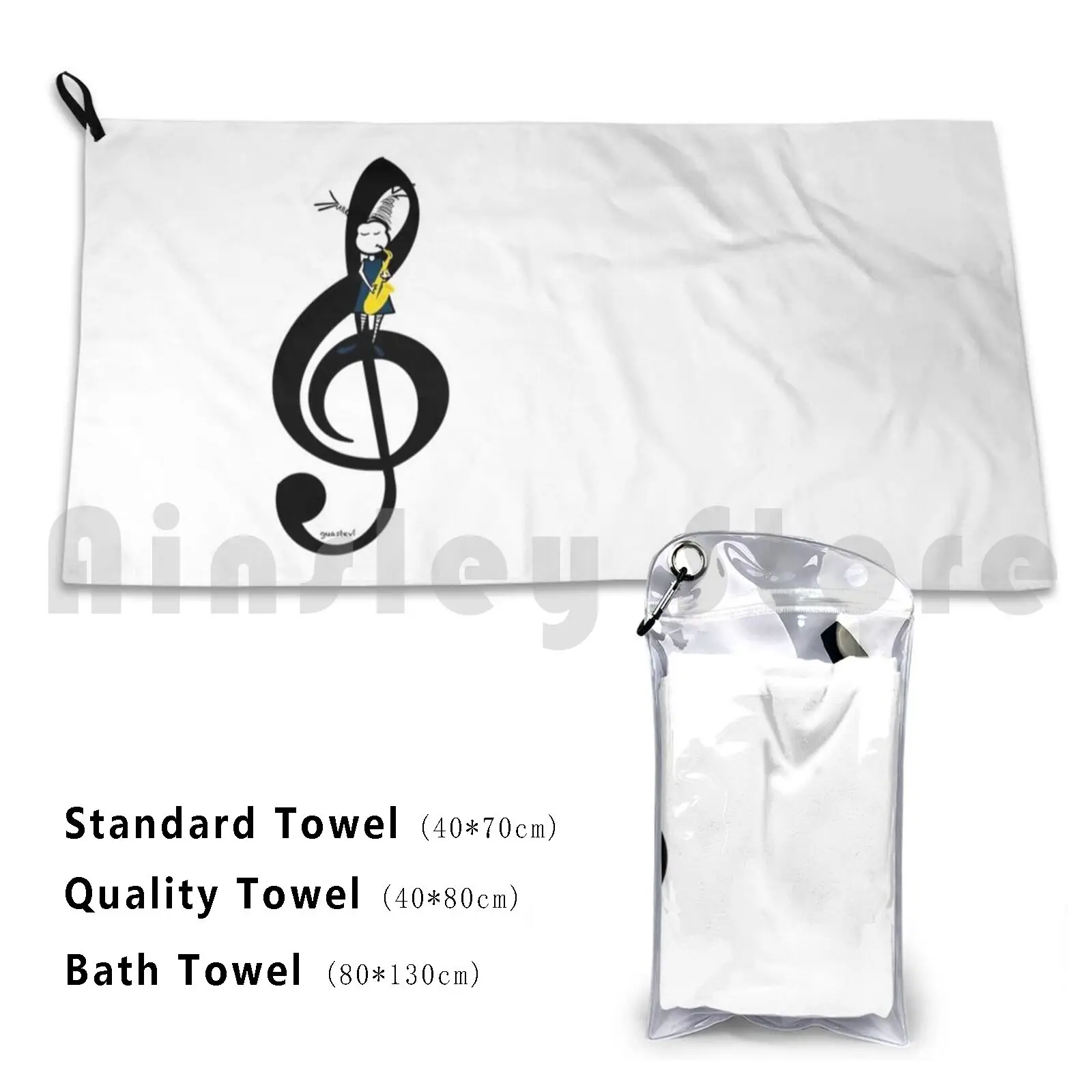 High Sax Life Bath Towel Beach Cushion High Sax Sax Saxophone Saxophonist Bassoon Guastevi Moon Lluna
