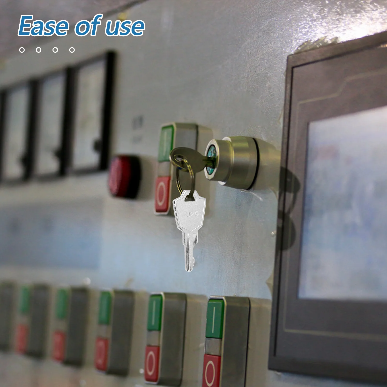 

6Pcs Electrical Panel Lock Keys Craftsman Safety Switch Operator Interface Key for Control Panel Security and Access