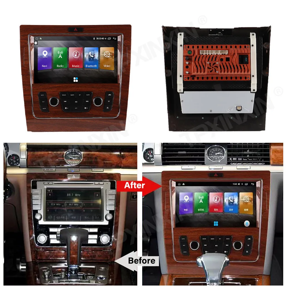 9 Inch Car Radio For VW Volkswagen Phaeton 2003 - 2013 Android 2 Din Stereo Receiver Auto Multimedia Player GPS Navi Head Unit