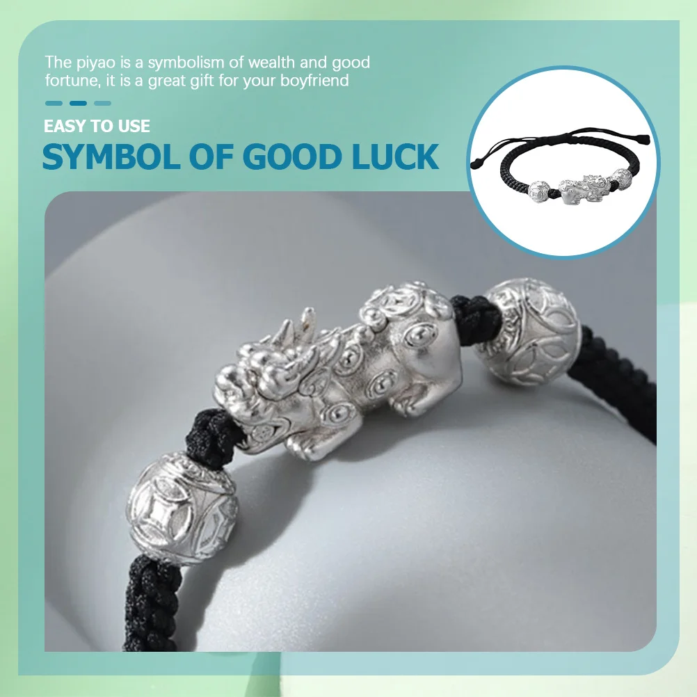 

Chinese Luck Bracelet Adjustable Braided Rope Wrist Rope Charm Protection Wealth Good Fortune Gift for Men String Bracelet