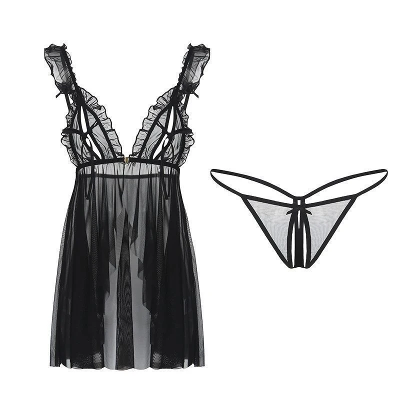 Conjunto de lencería sexy de satén y encaje para mujer, pijama, pantalones cortos elásticos con tirantes, ropa de dormir sin mangas, sujetador abierto