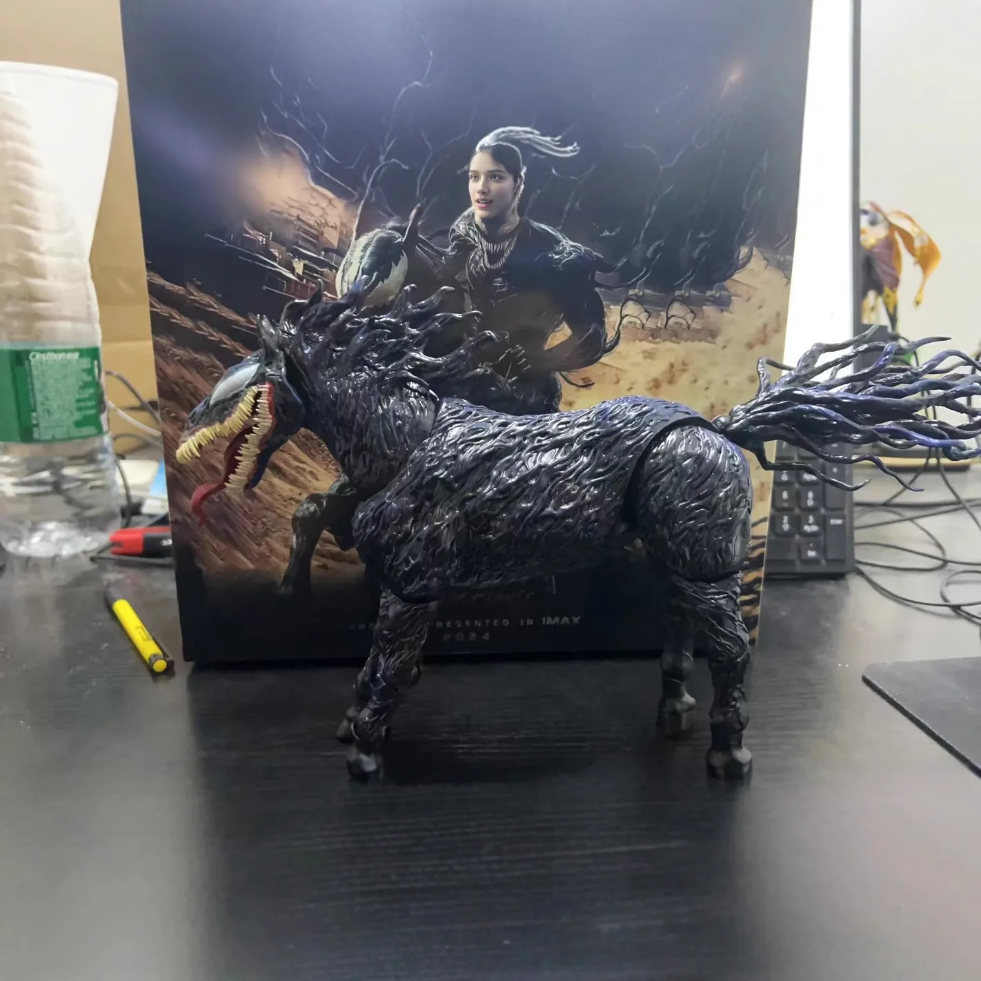 

Venom The Last Dance: Venom Аниме Фигурка Venom Horse Change Face Статуя Модель игрушки Коллекционные подарки на Рождество и Хэллоуин