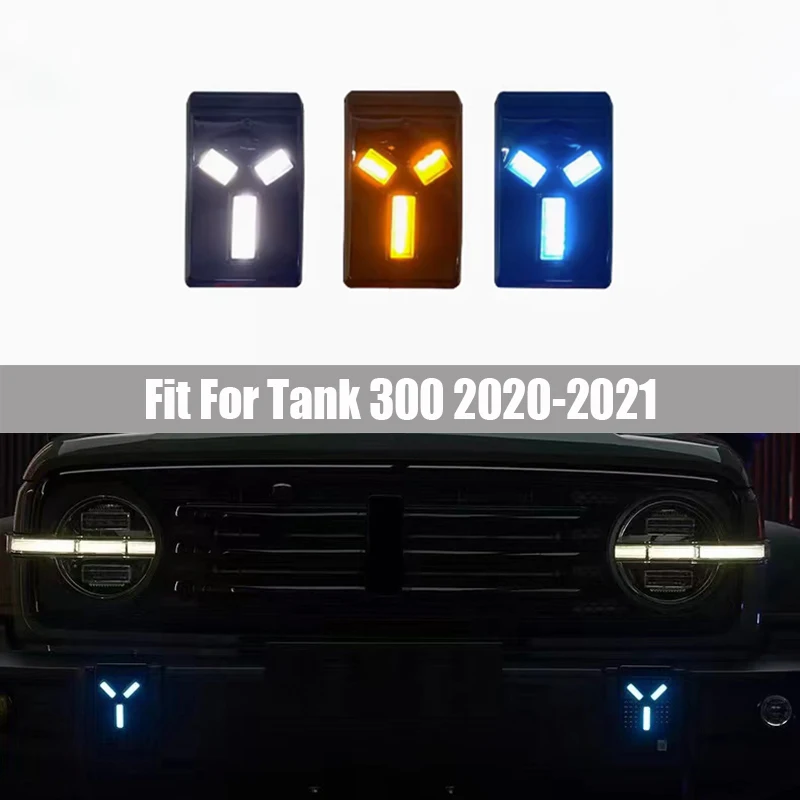 

Daily Running Light Suitable for Tank 300 2020 - 2021 LED Daytime Running Lamp Streamer Steering Front Fog Light