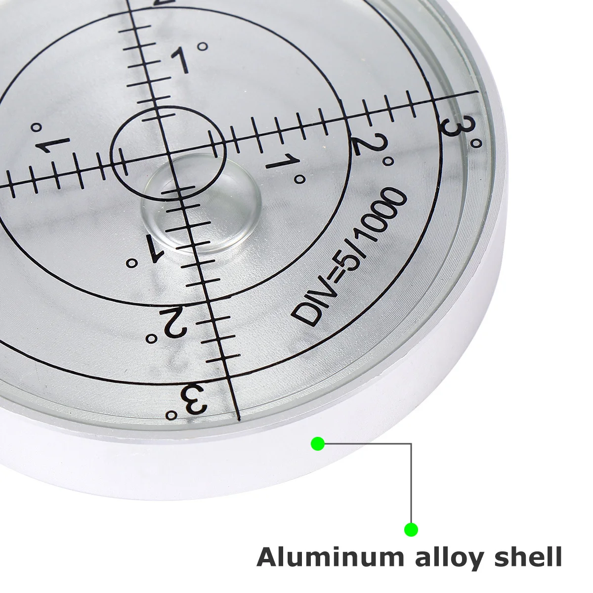 1pcs Circular Small Spirit Durable Plastic Horizontal Indicator For Construction Engineering Surveying Tool Compact Design